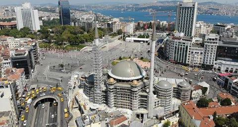 Taksim Camii'nde son durum