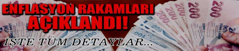 Enflasyon rakamları açıklandı!