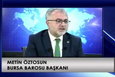 Baro Başkanı Metin Öztosun On’da Son Nokta Programının Konuğu Oldu: “BURSA BAROSU HALKIN AVUKATIDIR”